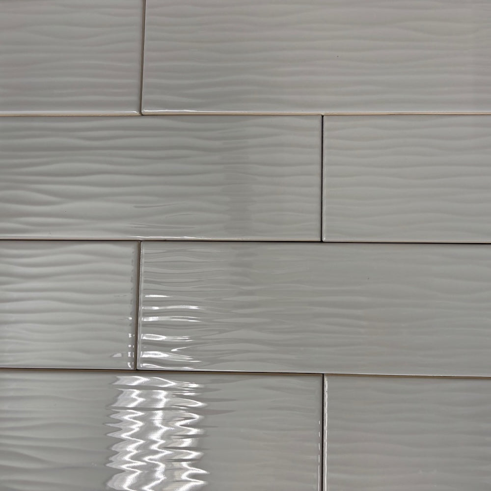 LUCIANO GRAY DUSK WAVE GLOS 412 A Grade Tile (4662)